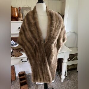 Vintage Mink Shawl
